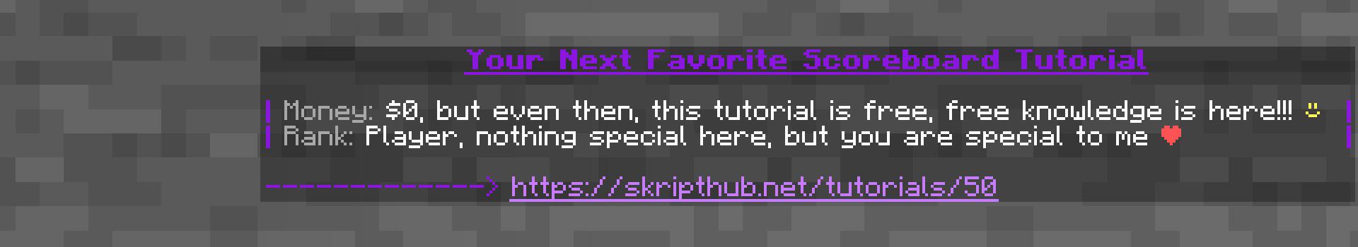 Tutorial Banner